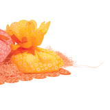 Busta gialla con margheritine, per confezioni pasquali 