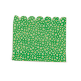 Busta per confezioni pasquali, verde, con margheritine 