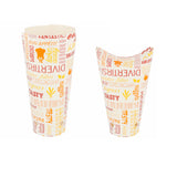 Contenitore in carta asporto fritto con stampa (cartone intero) da € 0,099 Cad + Iva