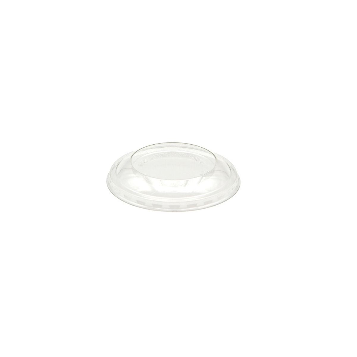 Coperchio tondo a cupola con buco per bicchiere da asporto 