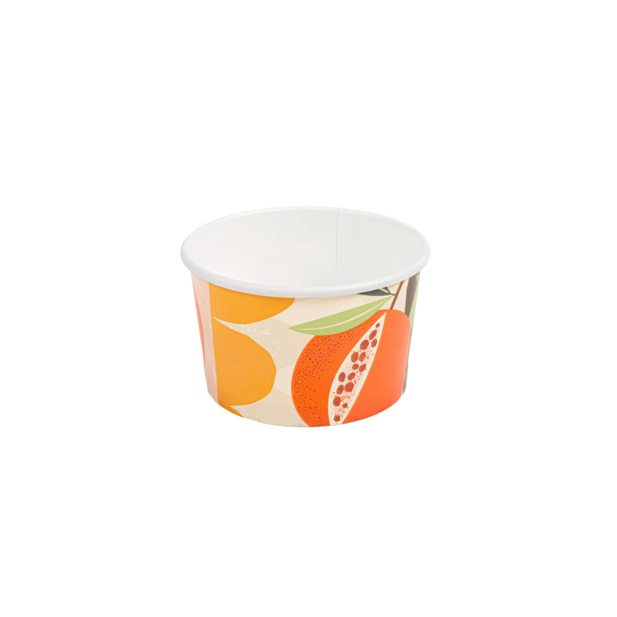 Coppetta gelato di carta con fantasia tropicale