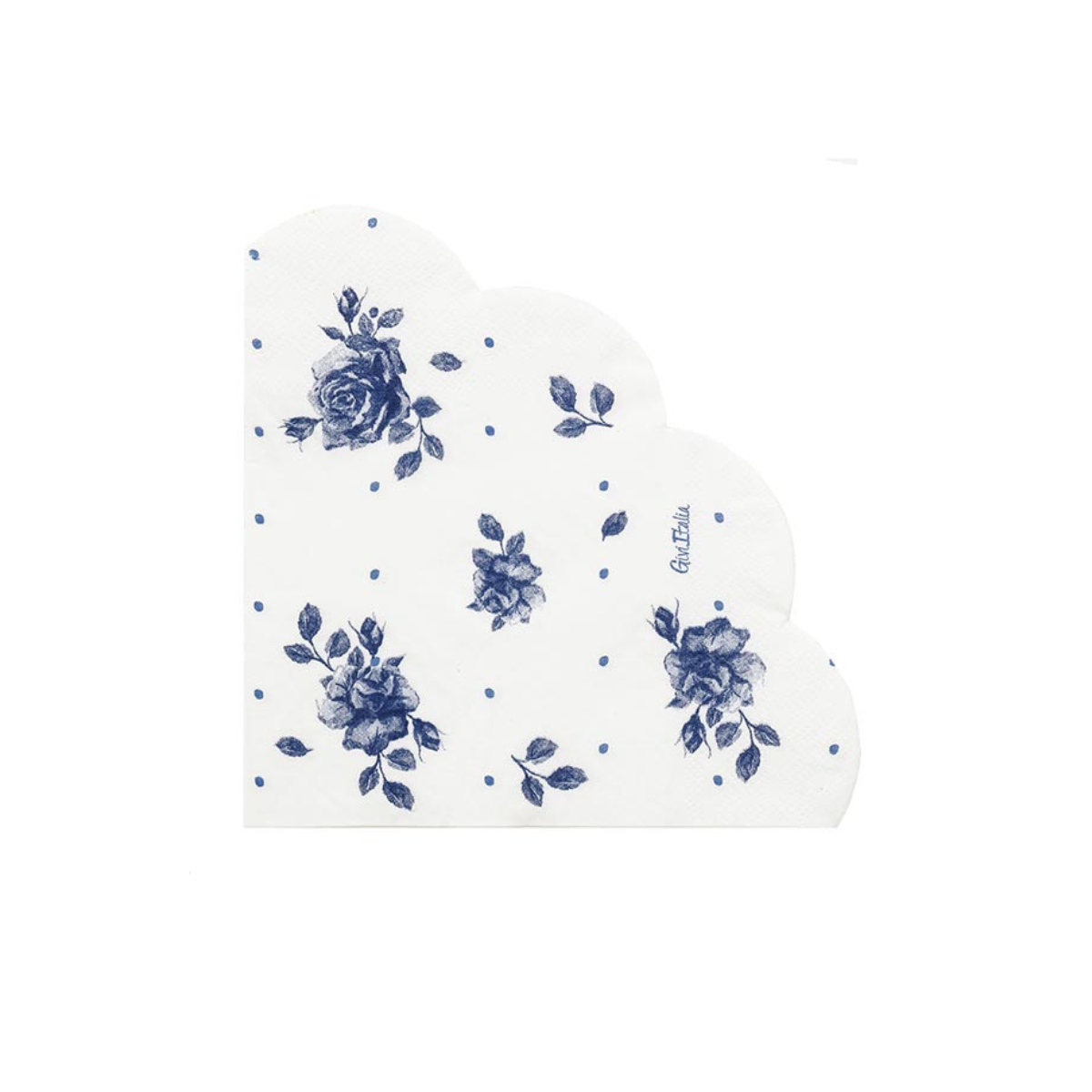 Tovagliolo di carta fantasia rose blu