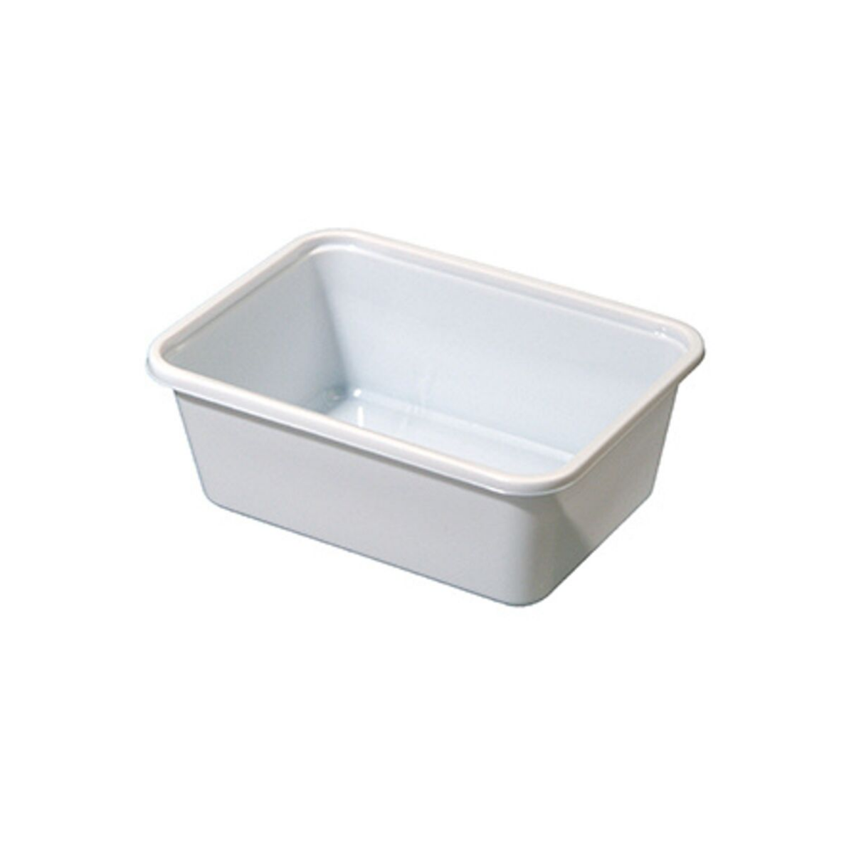Vaschetta rettangolare di plastica bianca 