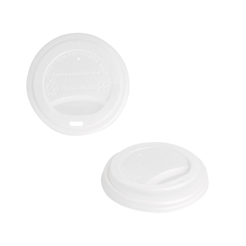 Coperchio di plastica con beccuccio per bicchiere di carta da asporto 