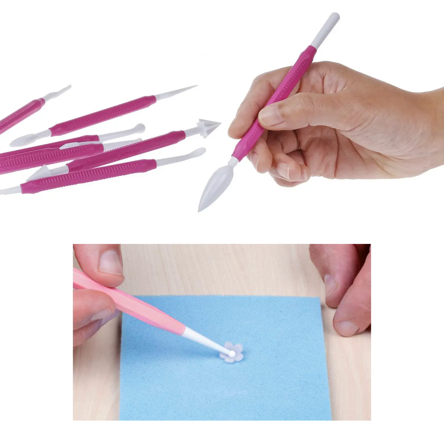 Strumenti per decorare torte con pasta di zucchero