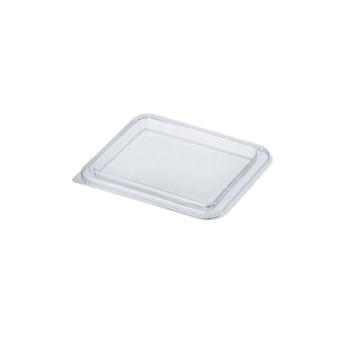 Coperchio rettangolare di plastica, trasparente