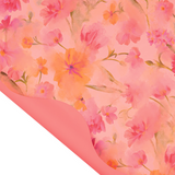 Dettaglio busta rosa con fiori 