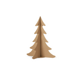 Albero di Natale di cartone color avana