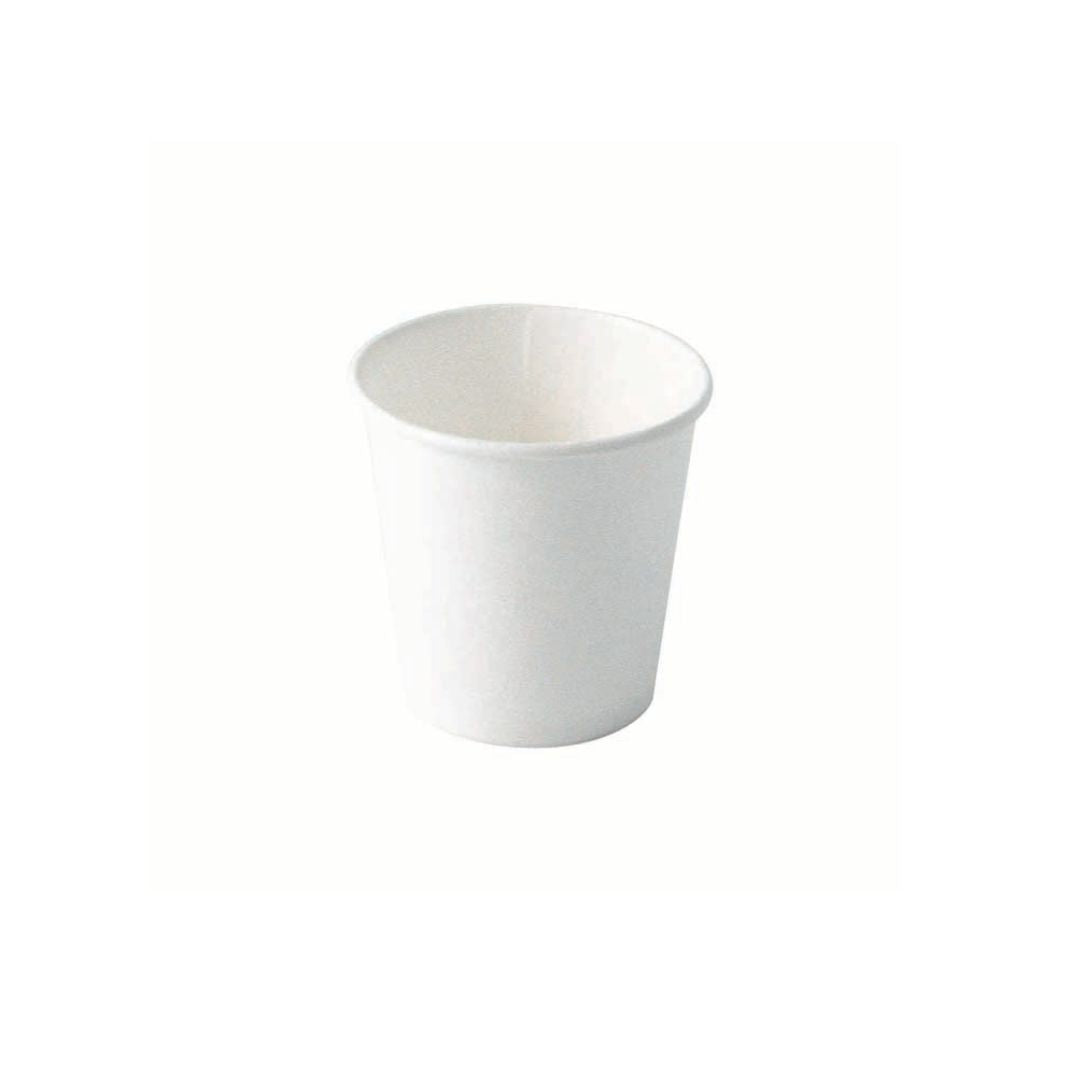 Bicchiere di carta bianco usa e getta 