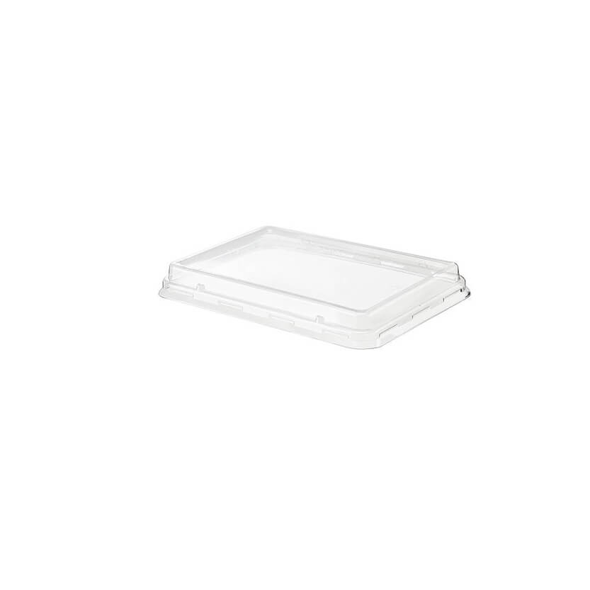 Coperchio rettangolare in plastica, trasparente 