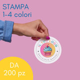 Etichette adesive personalizzate con il tuo logo