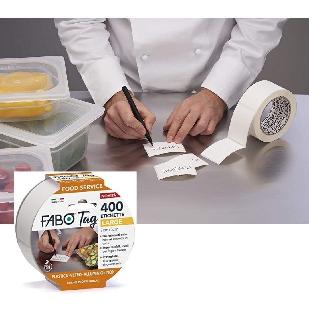 Etichette adesive SALDI (500 pz) in pura cellulosa - Packing 4 You