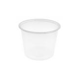 Vasetto di plastica trasparente 
