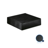 Cofanetto quadrato pelle nero 