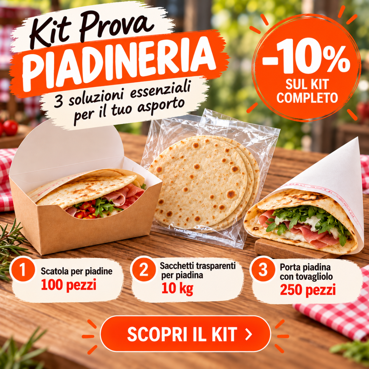 Selezione essenziali Piadineria