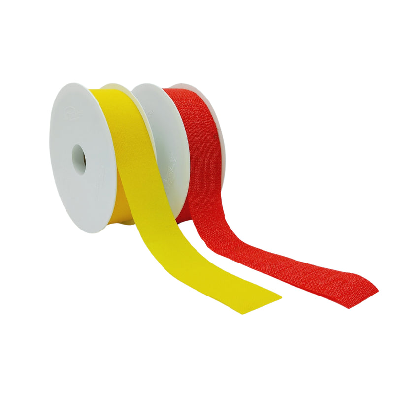 Nastro in tnt color rosso ed uno color giallo