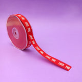 20 metri Nastro rosso Love you in cotone € 4,39 + Iva