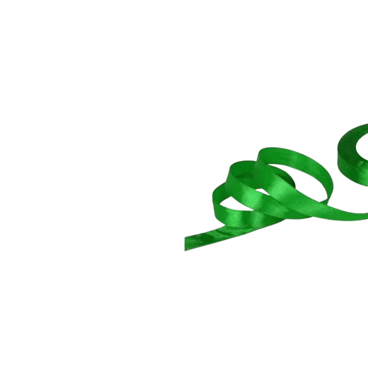 Nastro verde arricciato