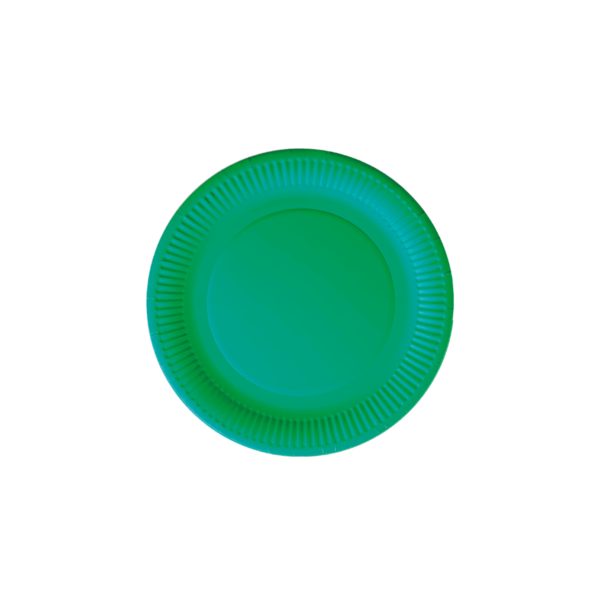 Piatto in carta color verde