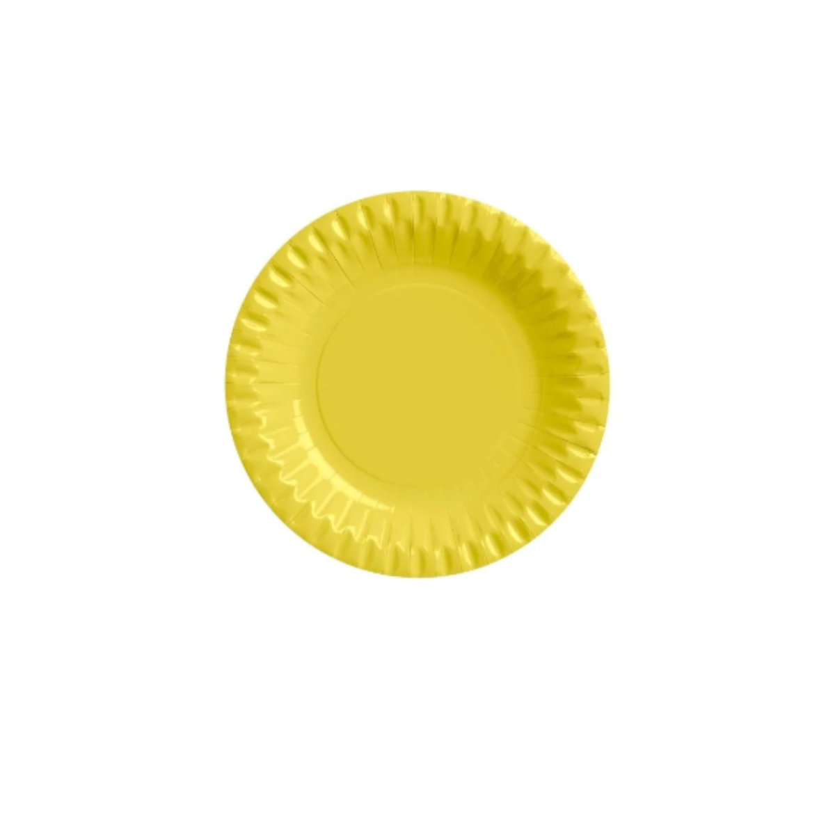 Piatto da dessert usa e getta giallo