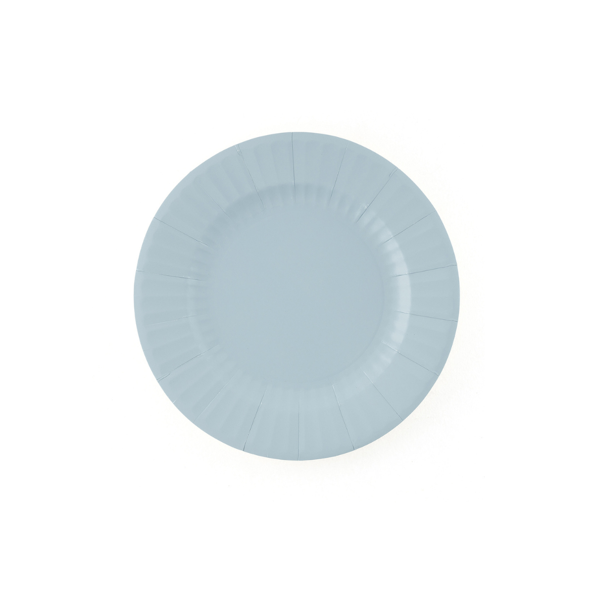 Piatto in carta color azzurro