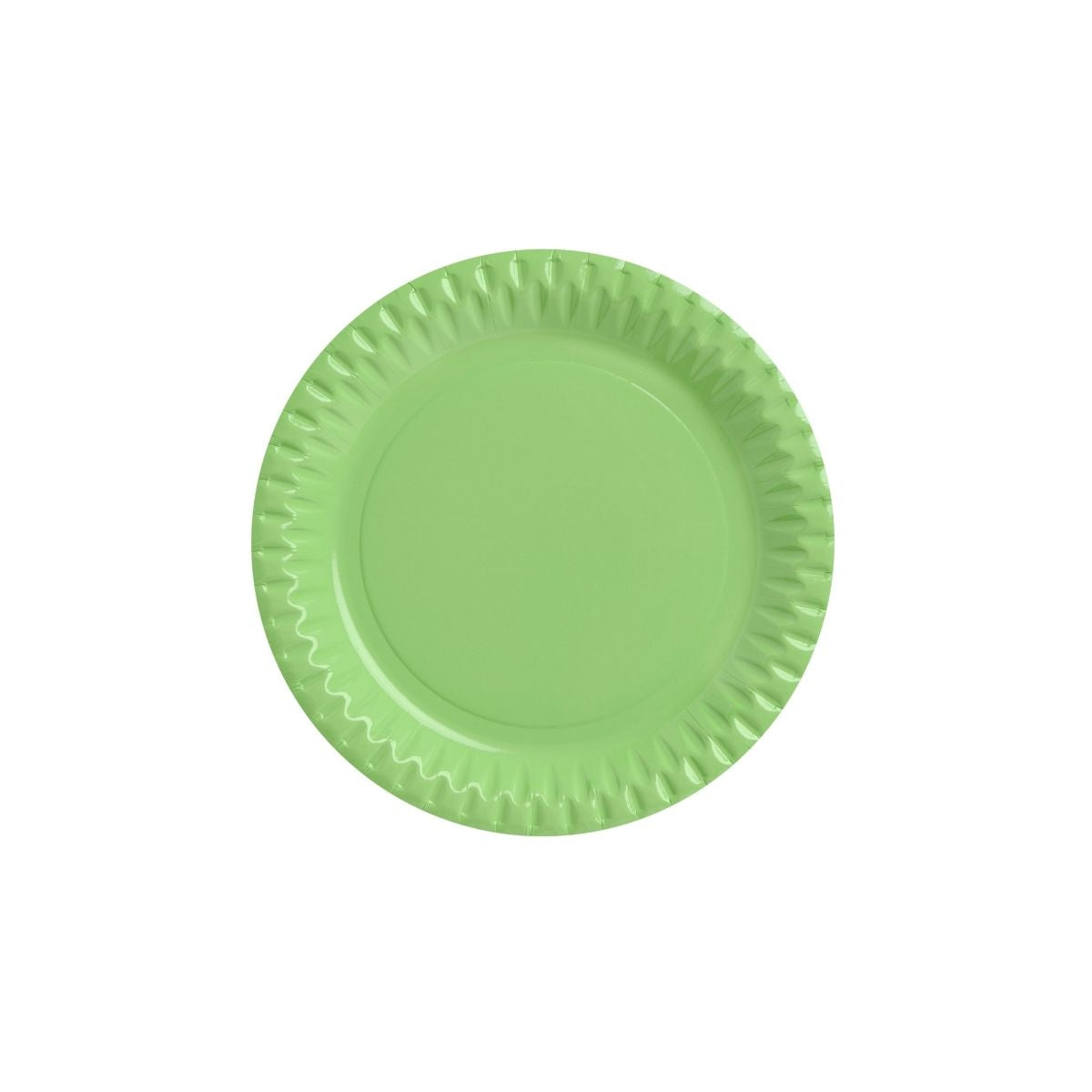 Piatto in carta colorato, verde