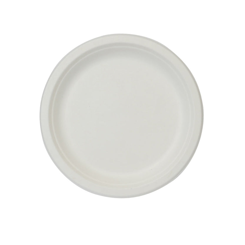 Piatto in cellulosa, bianco