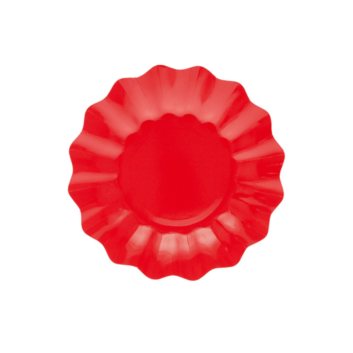 Piatto in carta color rosso, natalizio 