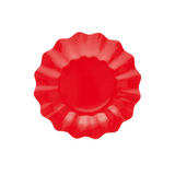 Piatto in carta color rosso, natalizio 