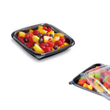 70pz Piatto monouso nero con coperchio € 0,5 Cad + Iva