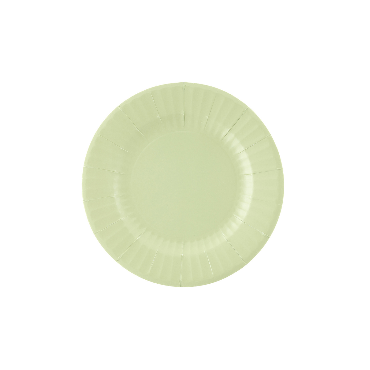 Piatto in carta color verde 