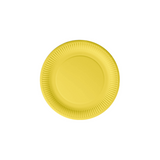 Piatto in carta color giallo