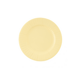 Piatto in carta color giallo