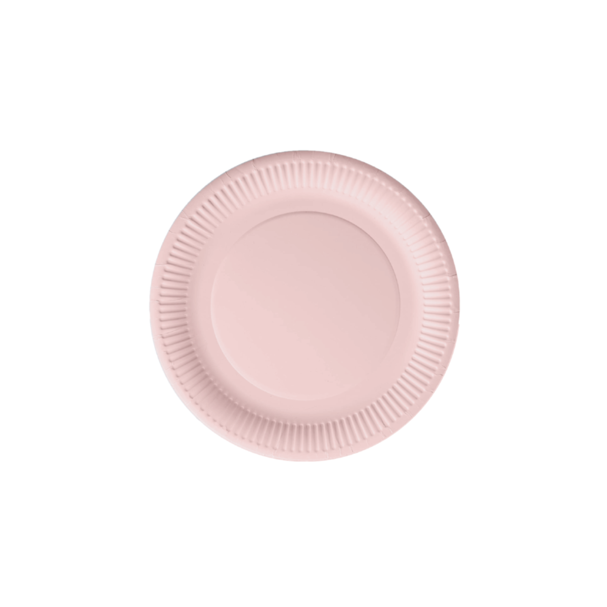 Piatto in carta color rosa