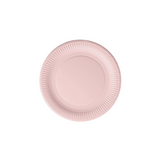 Piatto in carta color rosa