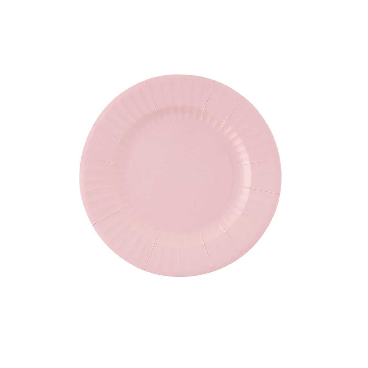 Piatto in carta color rosa