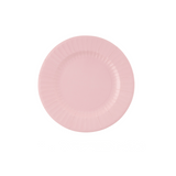 Piatto in carta color rosa