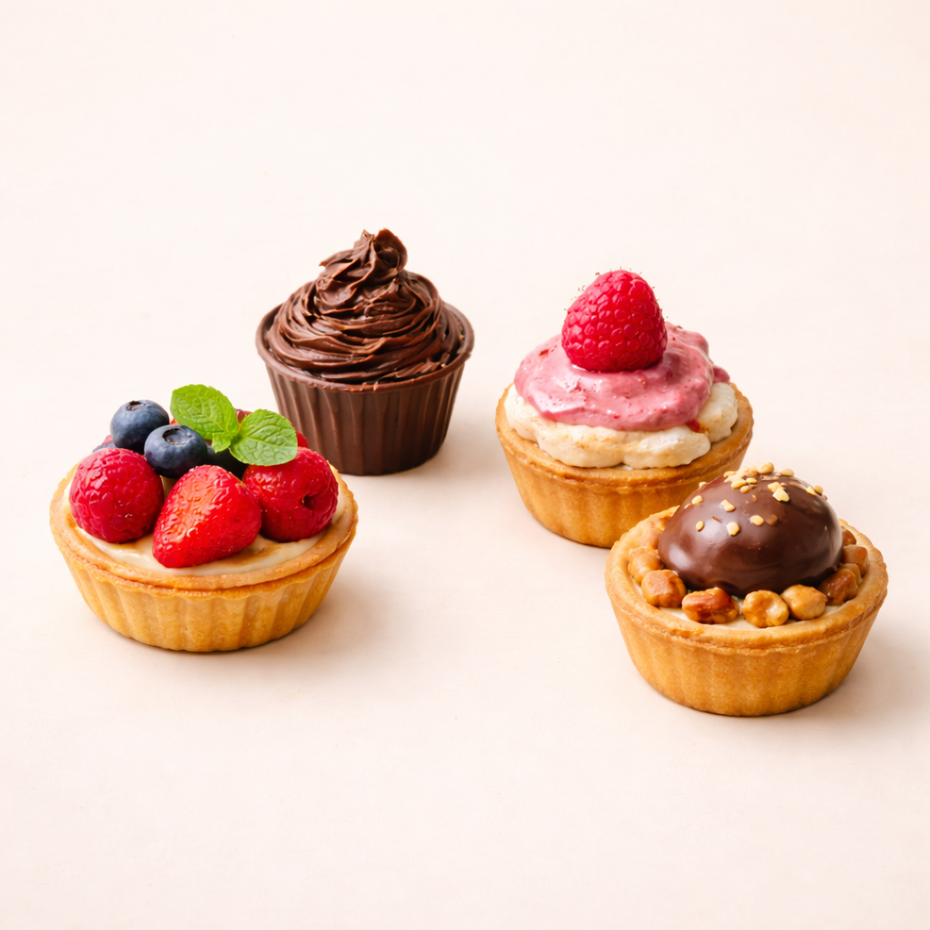 Piccola pasticceria, 4 pasticcini diversi 