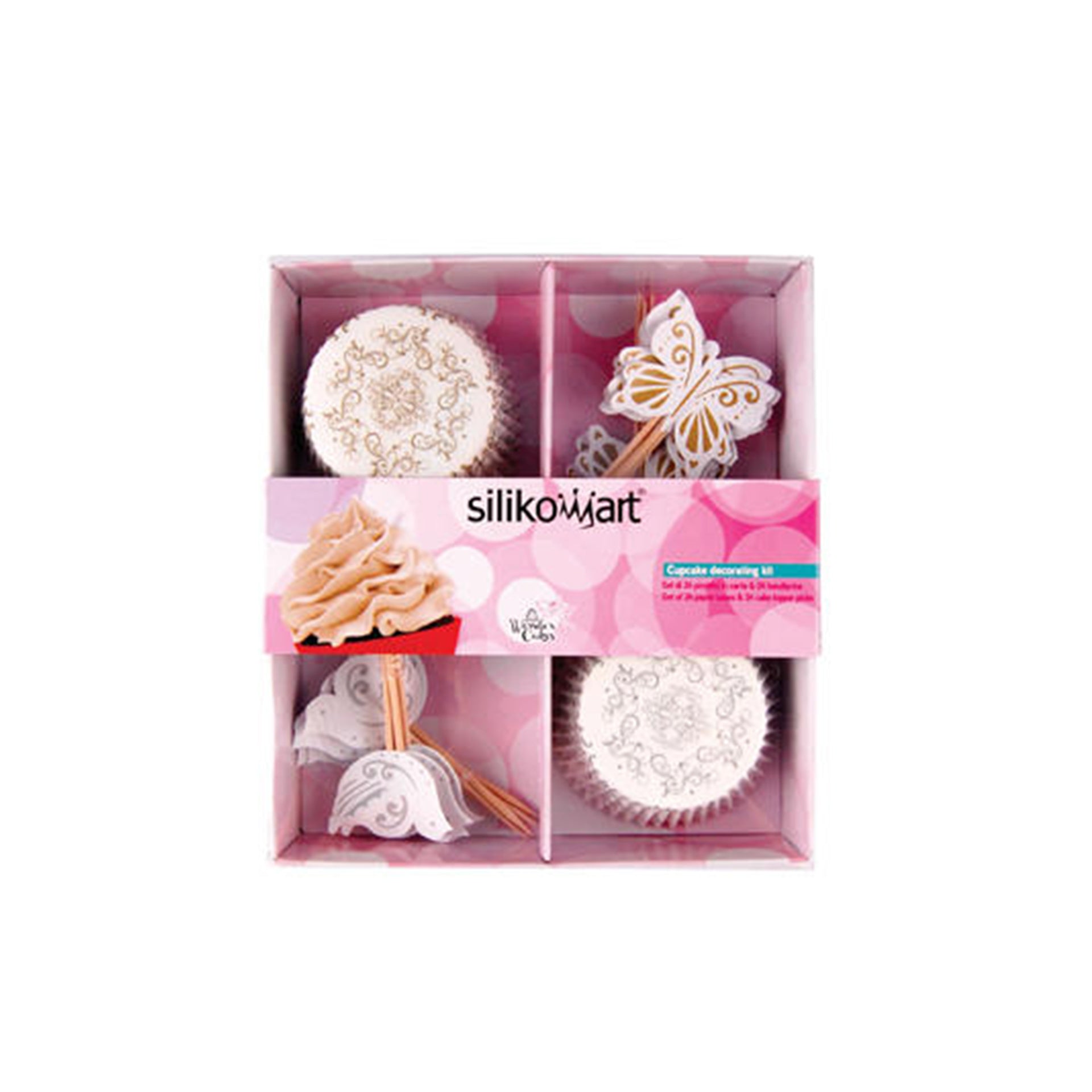 Confezione con decori e pirottini per muffin