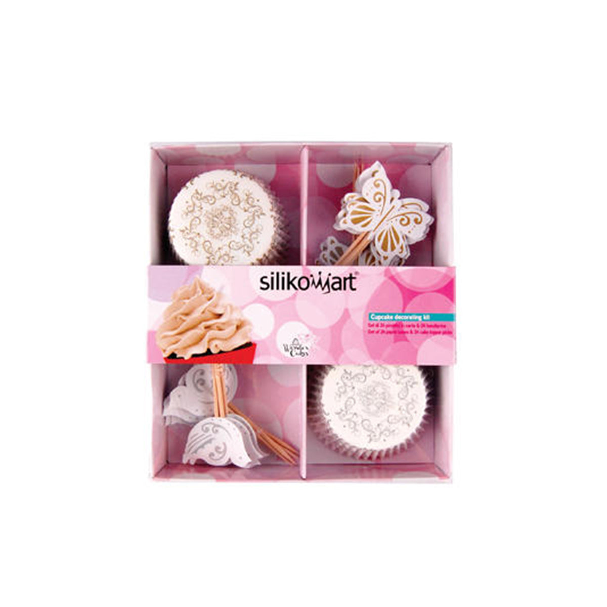 Confezione con decori e pirottini per muffin