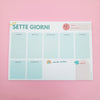 Planner sette giorni da scrivania 