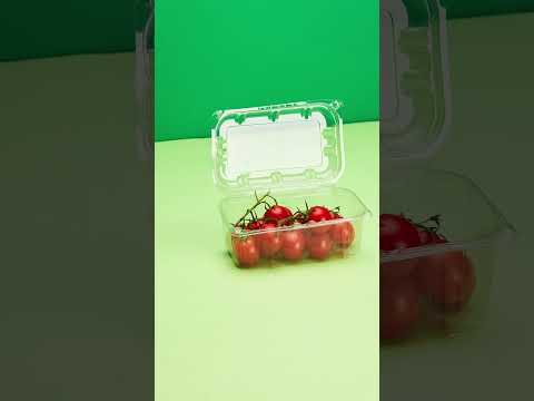 Video per vaschetta di frutta trasparente