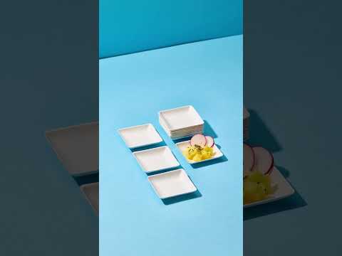 Video per Piattino monoporzione biodegradabile 