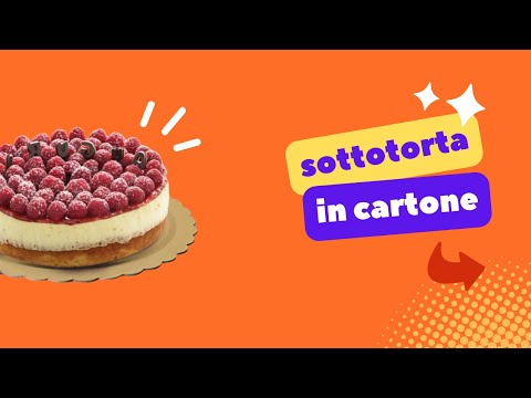 Video sui dischi sotto torta in cartone color oro