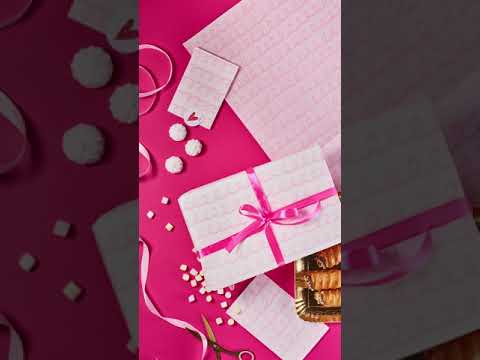 Carta per alimenti pelleaglio per pasticceria con stampa delicata in rosa