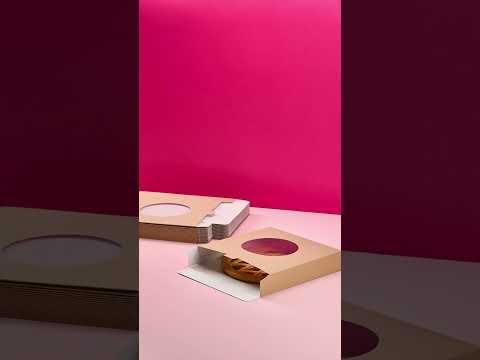 Video per scatola per alimenti con finestra