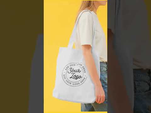 Borsa personalizzabile in cotone con manici