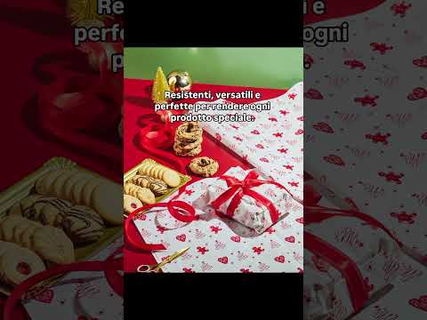 Video carte per alimenti con stampa natalizia