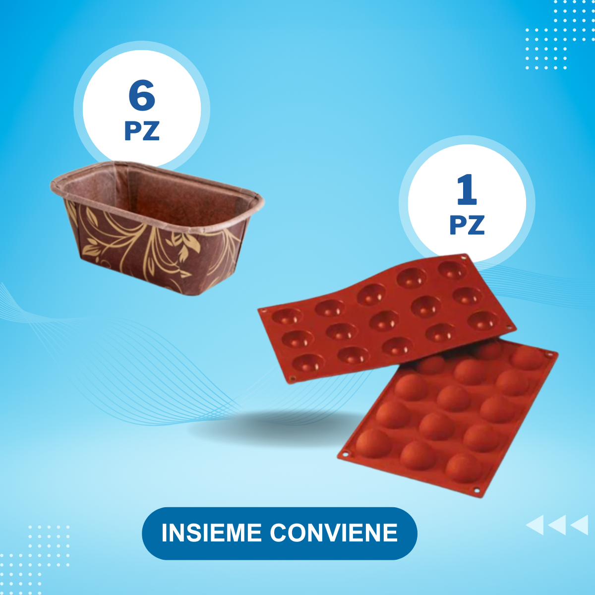 Promokit stampo di silicone e stampo plum cake 