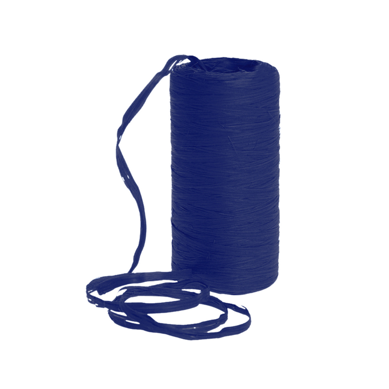 Rotolo di rafia color blu